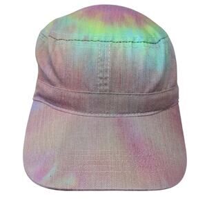 Imagins Cadet Army Cap Multicolor One Size Adjustable Tie Dye Blank